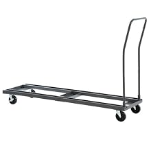 Sandusky Lee Charcoal Steel Powder Coat Folding Table Cart Charcoal, 1000 lbs Load Capacity, 42" Height, 20-1/2" Width