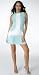 Casual Short Mod Sleeveless Mini Dress from Hot Fash Dresses - CONTEMPO Light Blue