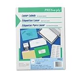 Avery Pres-a-ply 2 x 4 Inch White Laser Labels 1000 Count (30603)
