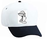 White Cap with man, black and white, cultural, king, tribal, Africa, leader, Egypt, Middle East, head dress, pharoah