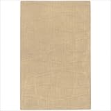 IMAGE OF Sculpture Beige Checked Contemporary Rug Size: 3'3