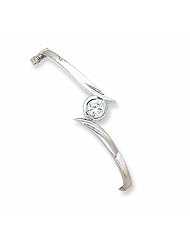 14K White Gold Bangle Bracelet Mounting