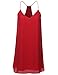 Women's Classic V-Neck Spaghetti Strap Sun Slip Mini Dress