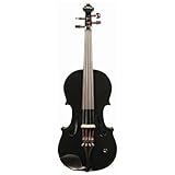 Barcus Berry Vibrato Acoustic Electric Violin - Piano Black