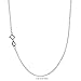 FANTOM JEWELRY 925 Sterling Silver Princess Cut Necklace with 18 Inch Rolo Chain 1.50 Carat Centerstone