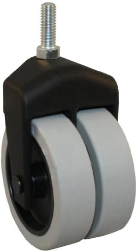 Jacob Holtz 305-2XTPR-27 3" X-Caster, thermoplastic rubber caster dual wheel (Set of 4)
