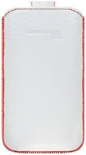 Gripis 2108055433 Handmade Leather Pouch with Pull Tab for Sony Xperia X10 Mini Pro - Non-Retail Packaging - Red