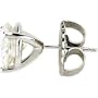 Beautiful! 14k White-gold Pair 08.00MM=(4CT TW) Round Moissanite Stud Earrings