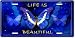 Monarch Butterfly License Plate Image