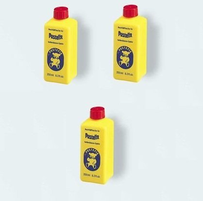 Pustefix Soap Bubbles  Pack of 3 Refill 8.3 oz Bottles Premium & Shimmering Picture