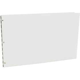 Pina Zangaro Vista, 8.5x11 Screwpost Presentation Book, Landscape Format, Snow White Acrylic Finish,
