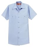 NEW CornerStone - Short Sleeve Industrial Work Shirt Light Blue-S Reg