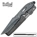 United Cutlery - Elite Forces Tactical Knife, Black Handle & Blade, Molded Sh
