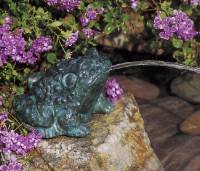 Brass Baron Toad Fountain