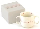 Kitted Out Little Angel Two Handle Baby Mug In Keepsake Box (Pink)