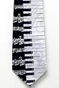 PIANO AND MUSIC NOTES MENS NECK TIE