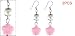 Blossoms Ladies
Como Lady Pink Peach Blossom Shape Pendant Ear Hook Earrings