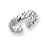 Sterling Silver Antiqued Toe Ring