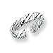 Sterling Silver Antiqued Toe Ring
