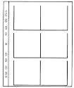 Kaiser Dia-Sichth&uuml;llen f&uuml;r 6 Dias in Rahmen 8,5 x 8,5 cm, klar/matt, 10Stk.