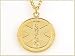 14k Gold-filled Medical ID Medallion custom engraved with your information.
