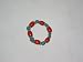 Hand Made Ethnic Bracelet with Red,turquoise Stone with Silver Beads