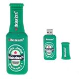 Heineken Style Beer Bottle USB Flash Drive - Data Storage Device - 4GB