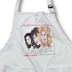 Londons Times Funny Panel Hollywood Cartoons - Charlie s Angles Math Might Just Be Fun - Aprons