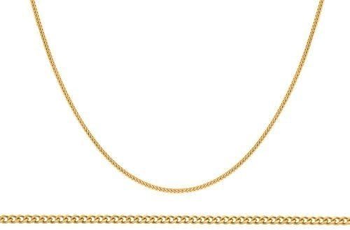 18KT. Gold Plated Inch of Gold Custom Cut 1 MM Bracelets &amp; Necklaces - 6 Inches up to 30 Inches - Lifetime Guarantee (22 Inches)
