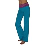 Womens Joe Boxer Comfortable Casual-wear Lounge pants / yoga pants - Turquoise & Purple