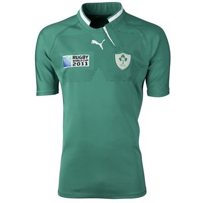 Puma Ireland Rugby World Cup Home Shirt 2011 Powder Green Extra Lge Puma Ireland Rugby World Cup Home Shirt 2011 Powder Green Extra Lge