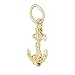 CleverEve's 14K Gold Pendant Anchor with Rope 0.5 - Gram(s)