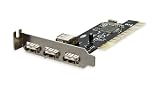 SYBA SD-LP-NEC4U PCI USB 2.0 Low Profile 4-Port (3+1) Card with NEC Chipset NEC720102