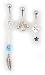Set of 3 Sterling Silver Belly Button Rings