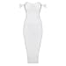 Alice & Elmer Women's Rayon Off-The-Shoulder Bandage Bodycon Dress