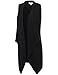 FPT Womens Asymmetrical Draped Open Hem Knit Vest