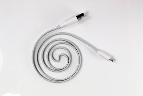 YourTech USB-MC100 White Micro USB charging and data sync cable for all smartphones, digital camera, GPS devices, Samsung Galaxy S4 S3, Android phones, Blackberry, HTC One, Motorola Droid, Nokia, Samsung Tablet, Surface Surface Pro 100cm /1meter long (3.25 feet) flat tangle free high quality charging and data sync cable