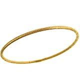 Ladies 8 Textured Stack Slip On Bangle Bracelet