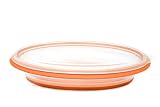 FoldTuk 6 Cup Oval Collapsible Bakeware and Storage Container, Orange
