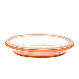 FoldTuk 6 Cup Oval Collapsible Bakeware and Storage Container, Orange by FoldTuk Kitchenware