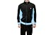 Fila Men's Velour Black W/ Sky Blue Tracksuit / Sweatsuit