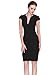 L'ALYSSE Women's V-neck Short Sleeve Pocket Casual Midi Summer Dress S-4XL