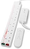 Masterplug Srgrf62-ms 2m Extension Lead Remote Controlled With Surge Protection/ 6 Sockets