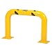 Vestil HPRO-36-24-4 Yellow Powder Coat High Profile Machinery Guard, Welded Steel, 4-1/2" OD, 36" Length, 24" Height