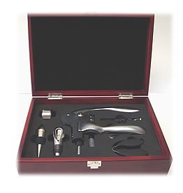 Jiminox Connoisseur Corkscrew Wood Box Collection Set