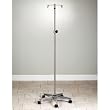 CLINTON STAINLESS STEEL IV POLES (NOT MRI COMPATIBLE) Five-leg, SS, 6 hook IV Pole Item# IVS-356
