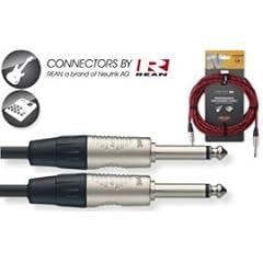 Stagg NGC6VTR Vintage Red Tweed Deluxe 6 Metre Instrument Cable