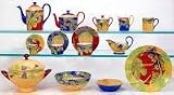 Laure Japy Figari Sauce Boat with Handle - Fig Pattern/SE28461