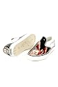 Men Ed Hardy Dagger Skull Mettalic Leather Shoes in Black
