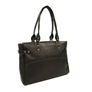 Buy Piel 2758-CHC Chocolate Large Ladies Side Strap Tote